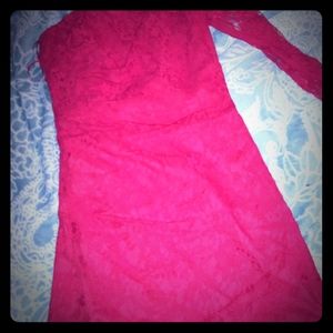 Red club style express dress